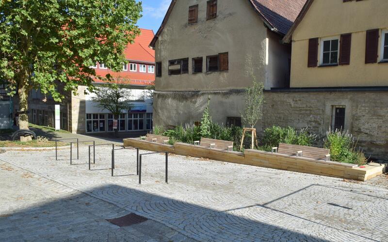 Die Piazza di Fidenza ist wieder für die Öffentlichkeit freigegeben. GB-Foto: gb