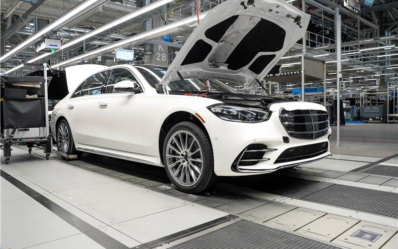 Bestechungsverdacht: Razzia im Sindelfinger Mercedes-Werk Die Produktion bei Mercedes in Sindelfingen.GB-Foto: Dettenmeyer