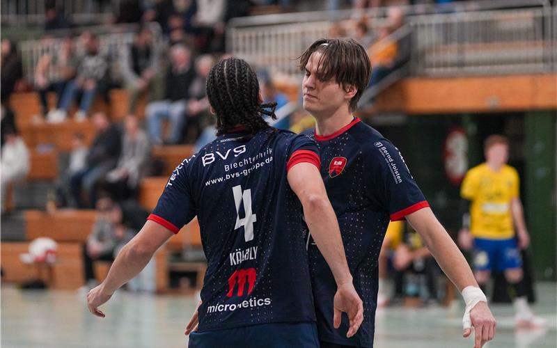 Die SG-Männer (Paul Lewe/rechts und Luca Kälbly wollen mit einem Sieg in Altenheim nicht nur punkten, sondern auch Selbstbewusstsein tanken. GB-Foto: Eibner/La Rocca