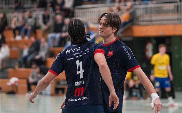 Die SG-Männer (Paul Lewe/rechts und Luca Kälbly wollen mit einem Sieg in Altenheim nicht nur punkten, sondern auch Selbstbewusstsein tanken. GB-Foto: Eibner/La Rocca