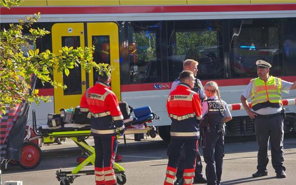 Die Schönbuchbahn konnte nicht mehr halten.GB-Foto: SDMG/Dettenmeyer