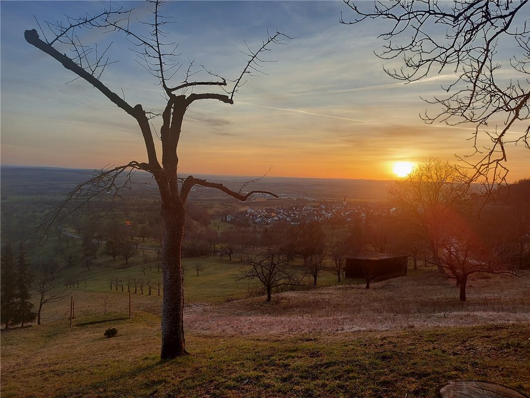 Die Schönheit der Natur macht Eveline Walz sprachlos. Sie genießt den Blick auf ...