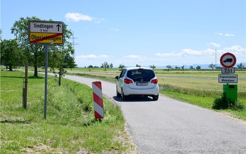 Die Straße zwischen Sindlingen und Oberjettingen könnte an Wochenenden gesperrt werdenGB-Foto: Holom