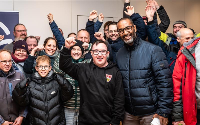 Die Tennentäler bereiteten dem Ex-Profi einen herzlichen Empfang. GB-Fotos: Schmidt