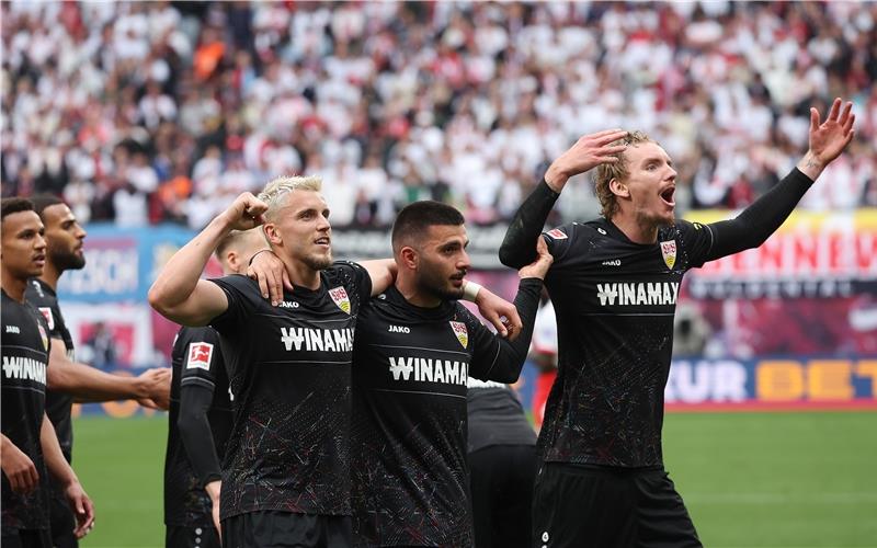„Öfter auf den FC Bayern tippen“ Die Treffer von Ermedin Demirović, Deniz Undav und Nick Woltemade bescherten dem VfB seinen ersten Sieg bei RB Leipzig überhaupt. Am Samstag soll die Saison mit dem Pokalsieg gekrönt werden. GB-Foto: picture alliance/Pressefoto Baumann
