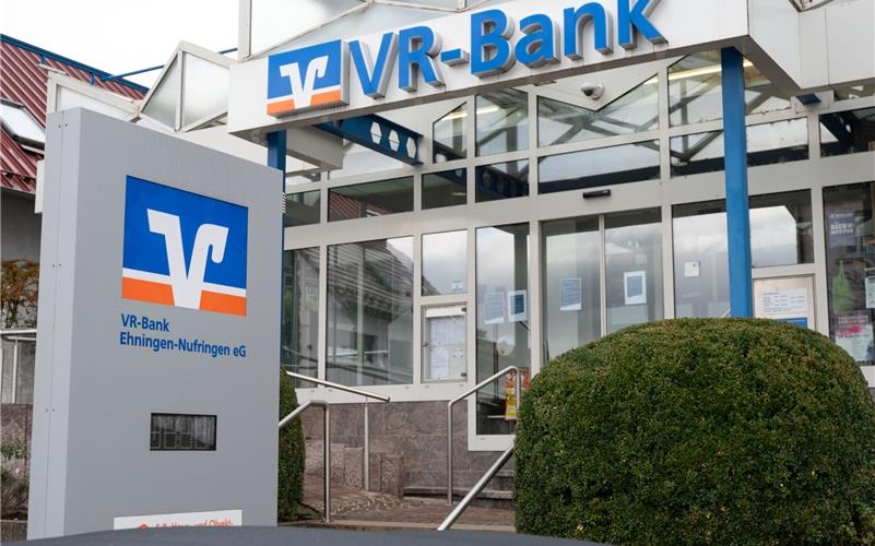 Die VR-Bank Ehningen-Nufringen zieht ab Ende November um. GB-Foto: Vecsey