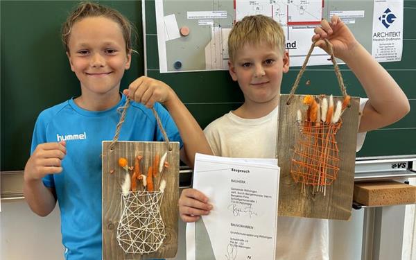 Die Viertklässler durften ihre handwerklichen Fertigkeiten beweisen. GB-Foto: gb