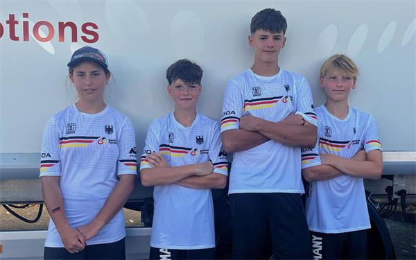 Die WM war ein tolles Erlebnis für die vier Talente des MSC Falke Sulz. GB-Foto: gb