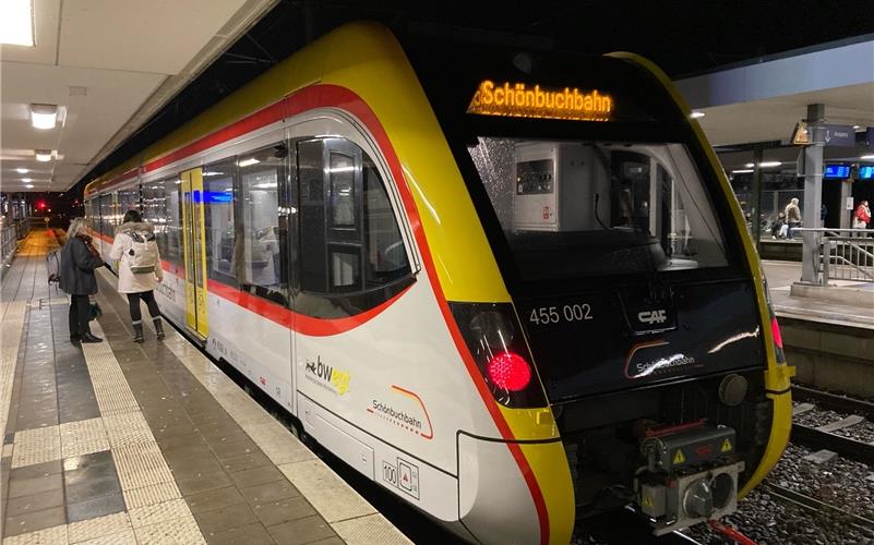 Schönbuchbahn: Neue Elektrozüge fahren ab Ende Juli Die Zulassung für die neuen Züge war bereits 2017 beantragt worden. GB-Foto: gb
