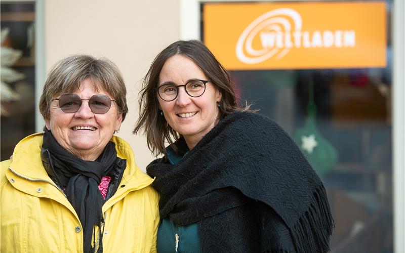 Kleiner Beitrag zu mehr Gerechtigkeit Die beiden Frauen an der Spitze des Vereins „Partnerschaft Dritte Welt“: Hanne Ueltzen (links) und Katja Klaus. GB-Foto: Schmidt