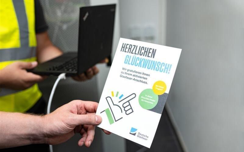 Die ersten Glasfaseranschlüsse in Gäufelden sind aktiv.GB-Foto