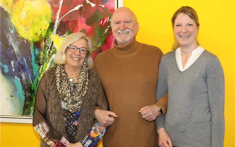 Die frisch gekürten Quartierssprecher (von links) Claudia Brenner und Klaus Weber sowie Finanzreferentin Jana Veygel wollen gemeinsam das Quartier Alzental/Marienstraße voranbringen. GB-Foto: Uwe Priestersbach