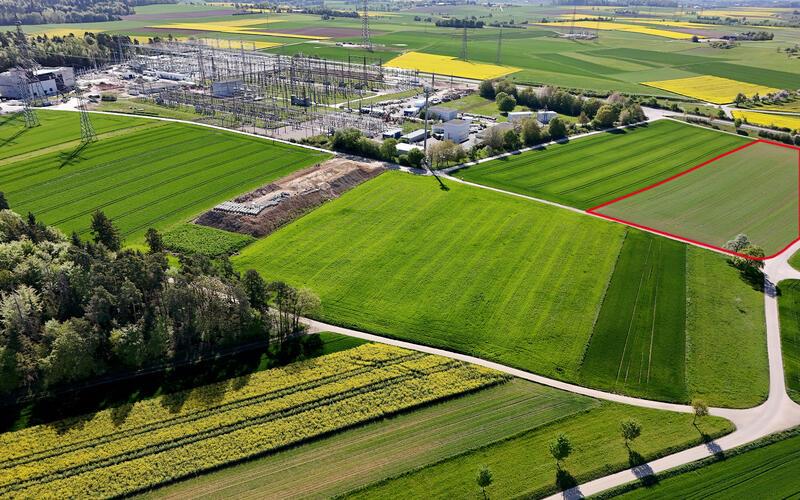 Die neue Bauvoranfrage betrifft das Flurstück 6830 im Gewann Kesselgrund (rot markiert). GB-Foto (Archiv): Holom