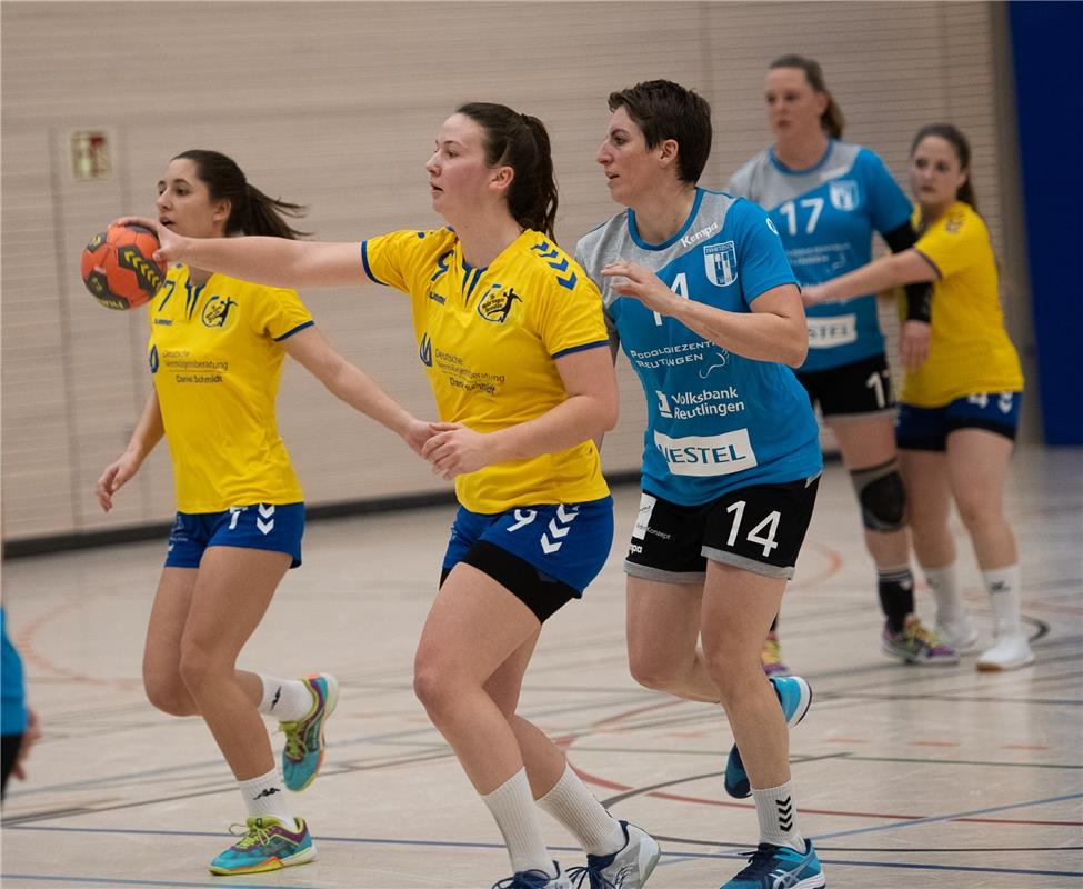 Die neue Sporthalle in Ammerbuch Entringen -   Handball Frauen SG Nebringen Reus...