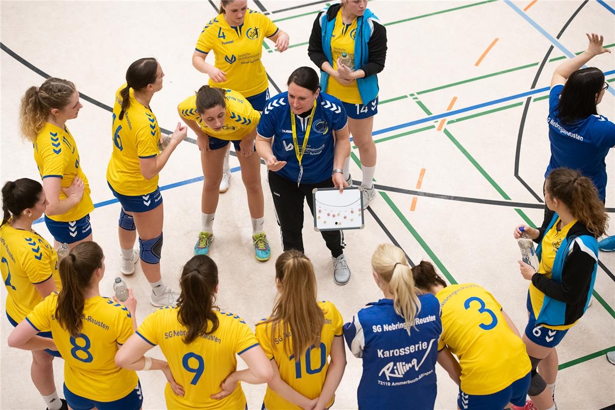 Die neue Sporthalle in Ammerbuch Entringen -   Handball Frauen SG Nebringen Reus...