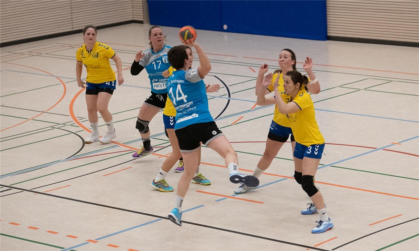 Die neue Sporthalle in Ammerbuch Entringen -   Handball Frauen SG Nebringen Reus...