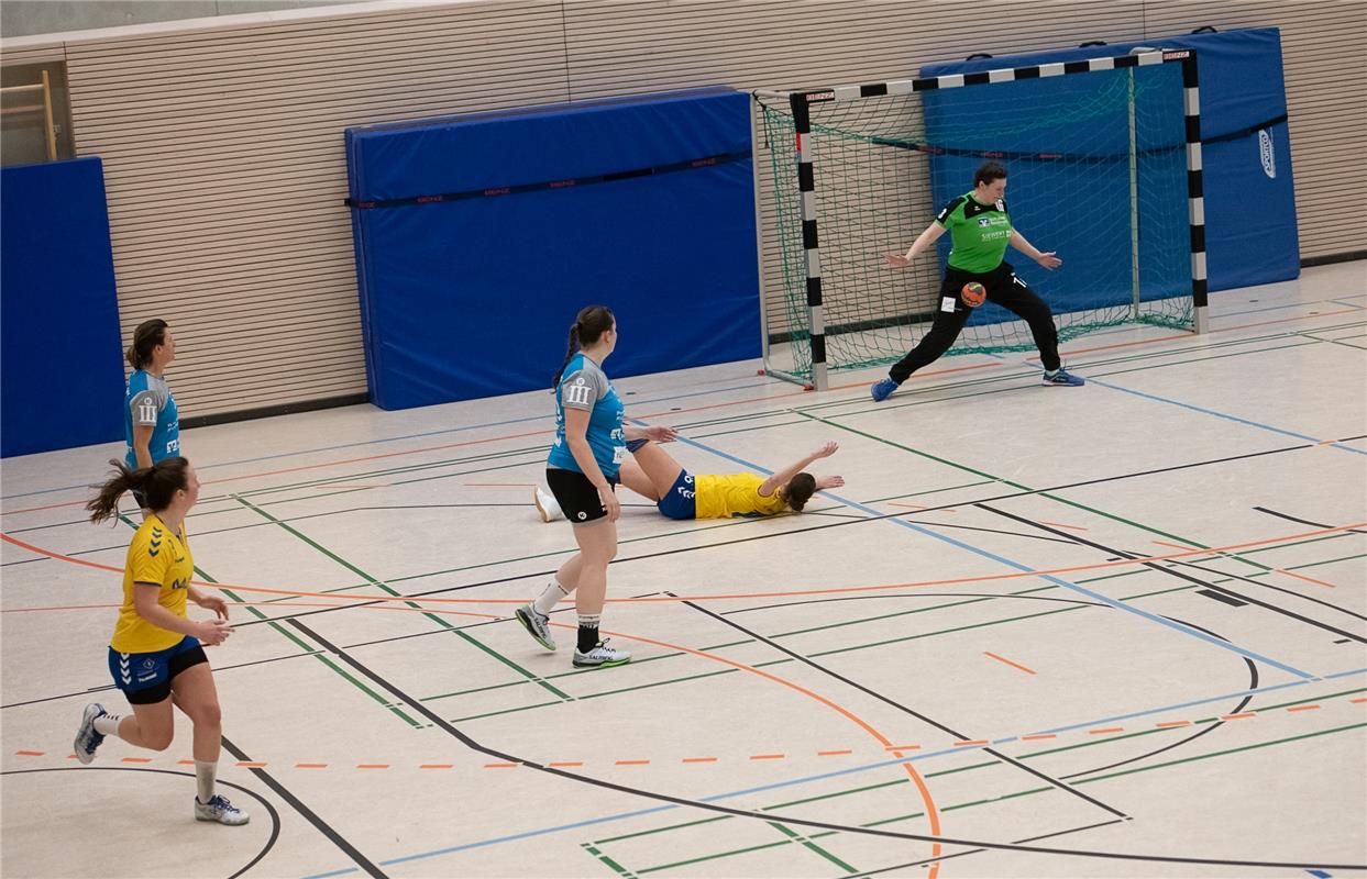 Die neue Sporthalle in Ammerbuch Entringen -   Handball Frauen SG Nebringen Reus...