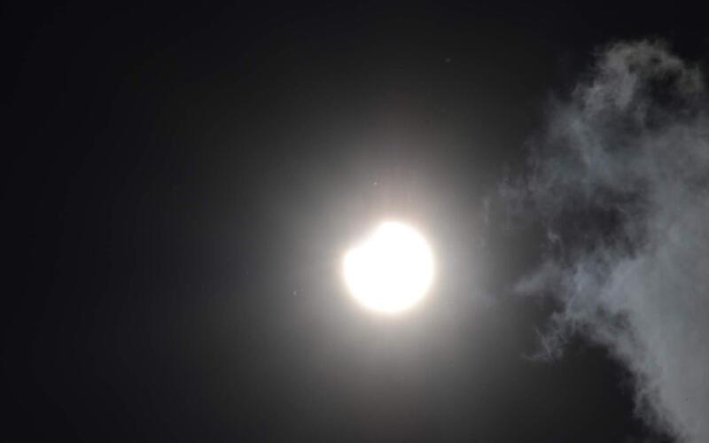 Die partielle Sonnenfinsternis im Juni 2021 hielt damals Alfred Müller aus Gäufelden fest. Statt etwa neun sollen nun bis zu 90 Prozent der Sonne verdunkelt sein. GB-Foto (Archiv): gb