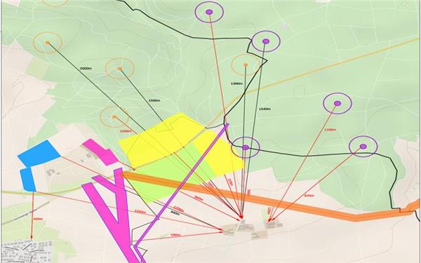 Die südlichen Herrenberger Windräder befinden sich nah an den Aussiedlerhöfen, die schon eine Stromtrasse nebst Umspannwerk in ihrer Nachbarschaft wissen. GB-Foto