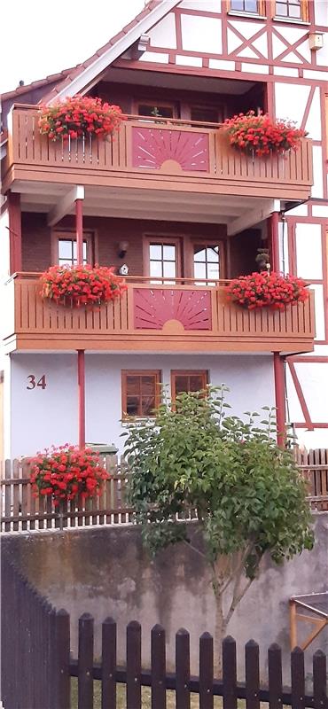 Diese Blumenpracht am Balkon erfreut Paul Gackenheimer in Sulz.