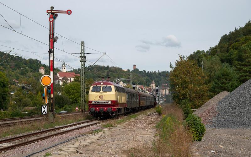 Diesellok der Baureihe 218.