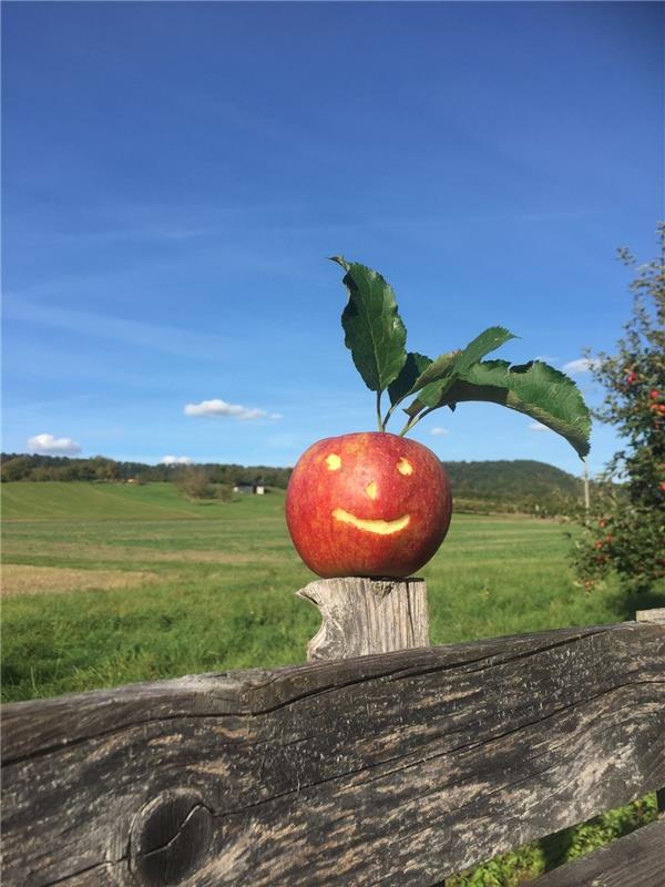 "Dieser „Indianer“ freut sich mit uns am Herbst und seinen tollen Farben", sagt ...