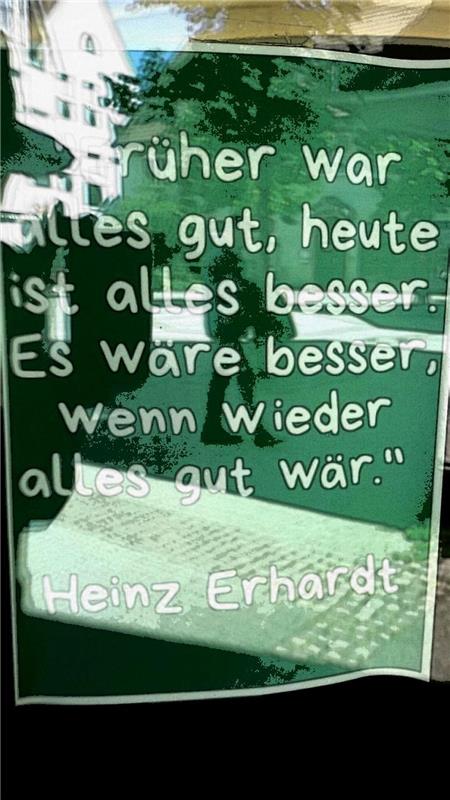 "Dieses Zitat von Heinz Erhardt passt ganz gut zur aktuellen Lage", findet Norbe...