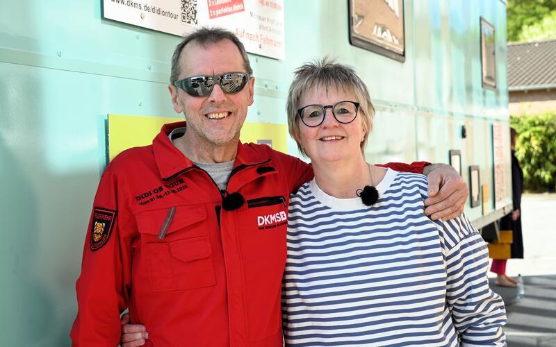 Dietmar Maasjosthusmann und Sonja Müller: „Wie ein Sechser im Lotto.“ GB-Foto: DKMS