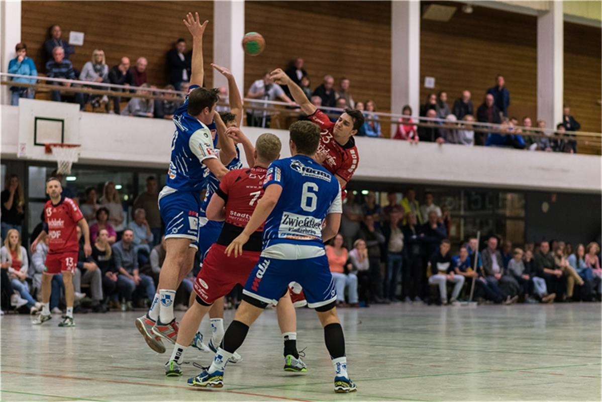 Dominic Rose (SG H2Ku Herrenberg #23), TV Weilstetten vs. SG H2Ku Herrenberg, Ha...