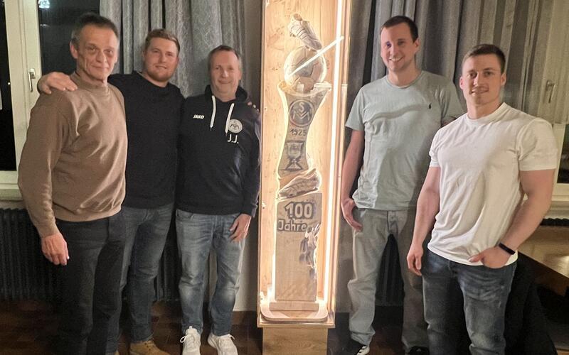 Ehrungen für langjährige Mitgliedschaft gab es beim SV Mötzingen für (von links): Andreas Mähler, Julian Bohnet, Jürgen Lutz, Daniel Möck und Ron Fitzl. GB-Foto: gb