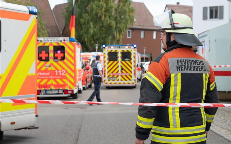 Ein Großaufgebot an Einsatzkräften war am 3. Oktober zum Backhaus ausgerückt. GB-Foto (Archiv): Vecsey