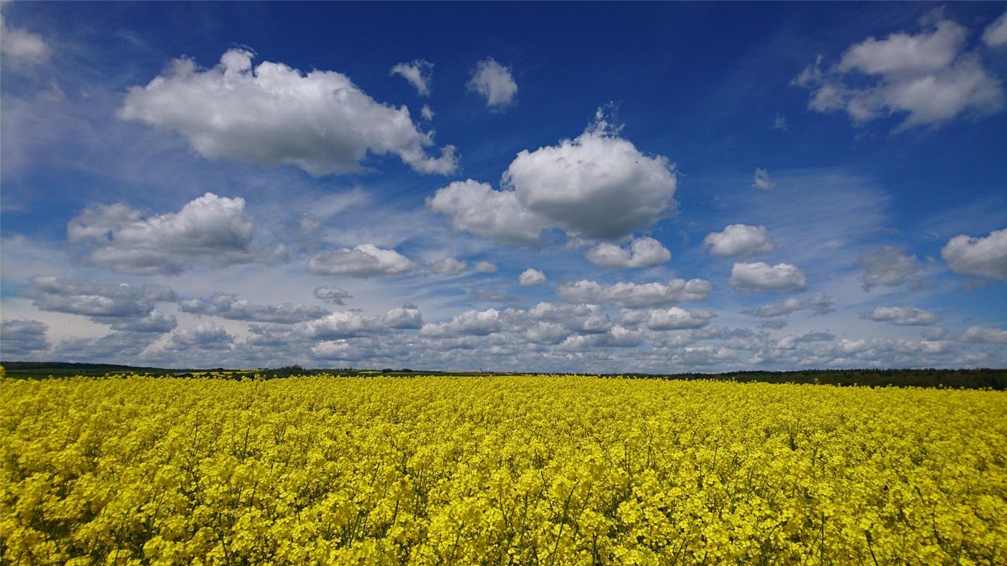 Ein Himmel über Kuppingen wie gemalt. Martin Allgeier hat ihn aber lieber schnel...