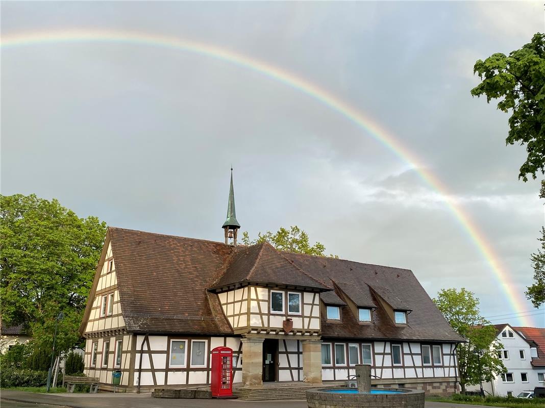 "Ein echtes Highlight" bei ihrem Spaziergang im Regen durch Gärtringen entdeckte...