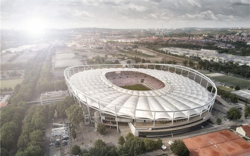 Tief verwurzelte Tradition in der Region Einblicke in die Mercedes Benz-Arena des VfB Stuttgart liefern Erlebnistouren für Fans der Rot-Weißen – Karten gibt es bei der „Familien-Tour“ des „Gäubote“ zu gewinnen GB-Foto: VfB Stuttgart Arena Betriebs GmbH