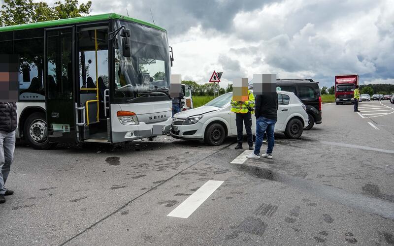 Eine 79-Jährige missachtete an dieser Kreuzung die Vorfahrt. GB-Foto: SDMG/Dettenmeyer