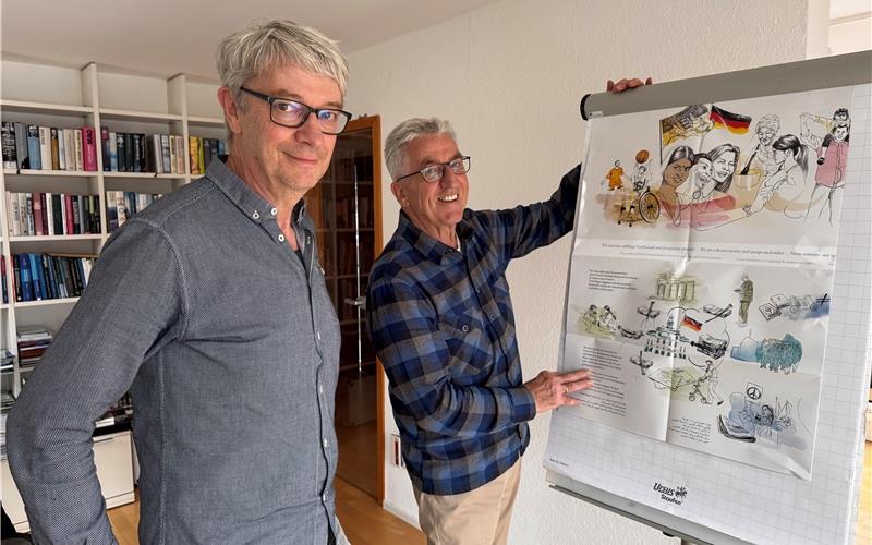 Einsatz für die neue Initiative: Alfred Biwer (links) und Jürgen Klein.GB-Fotos: gb