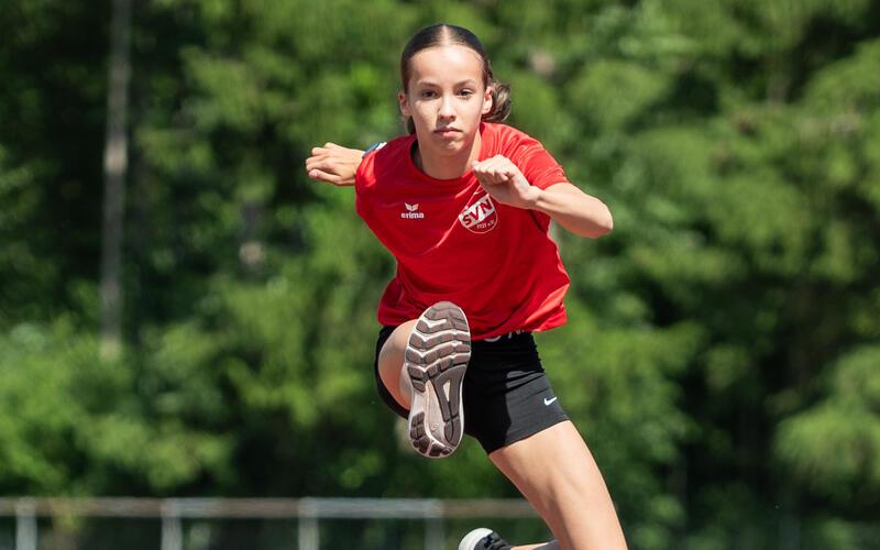 Emma Gomringer hat ein Ziel: „Auf jeden Fall möchte ich persönliche Bestzeit laufen.“ GB-Foto: Vecsey