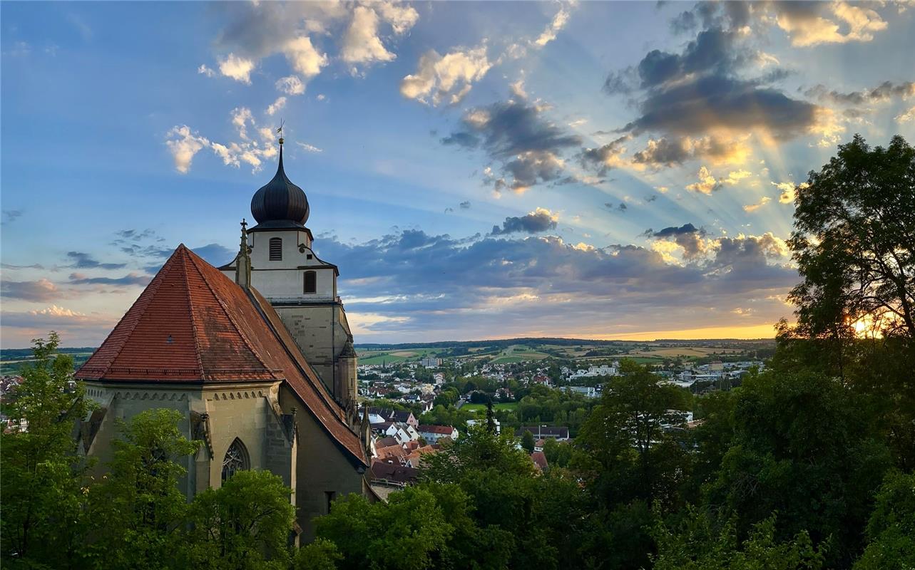 Erhebender Anblick am Abend für Christoph Öhm-Kühnle aus Herrenberg: Sonnenstrah...