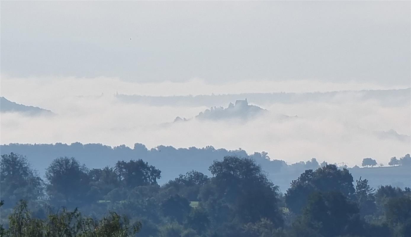 Erschienen Schlossbergblick auf Nebelmeer und Wurmlinger Kapelle.  Von Roland Ma...