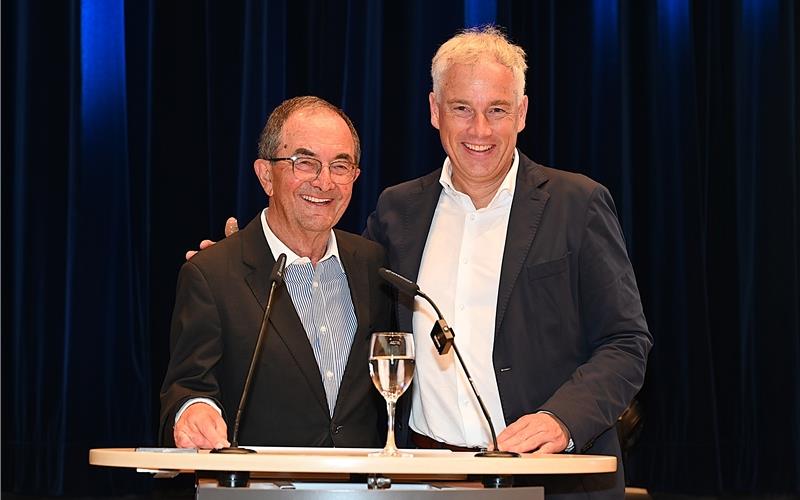 Erwin Staudt (links) war von 1998 bis 2003 Chef der IBM Deutschland, sein aktueller Nachfolger ist seit 2024 Wolfgang Wendt. GB-Foto: Reichert