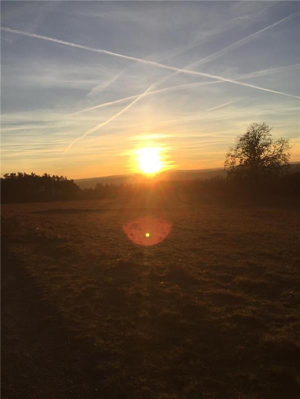 Evemie Schwambs erster Sonnenuntergang im neuen Jahr 