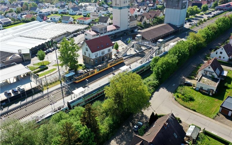 Eventuell erhält Bondorfs Bahnhof mittel- oder langfristig weiteren Zuwachs in Form der Stuttgarter S-Bahn. GB-Foto: Holom