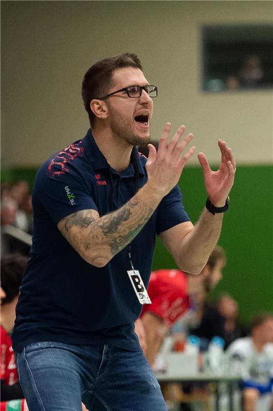 Fabian Gerstlauer (SG H2Ku Herrenberg #Trainer),  SG H2Ku Herrenberg vs. TSV 186...