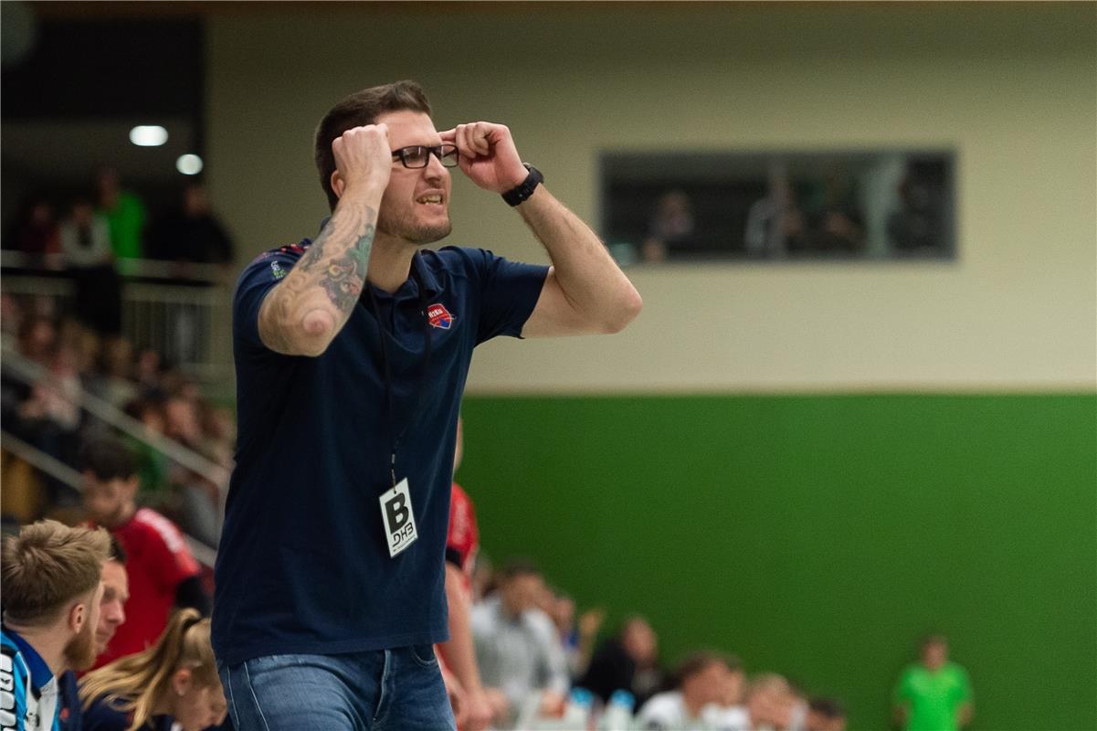 Fabian Gerstlauer (SG H2Ku Herrenberg #Trainer),  SG H2Ku Herrenberg vs. TSV 186...