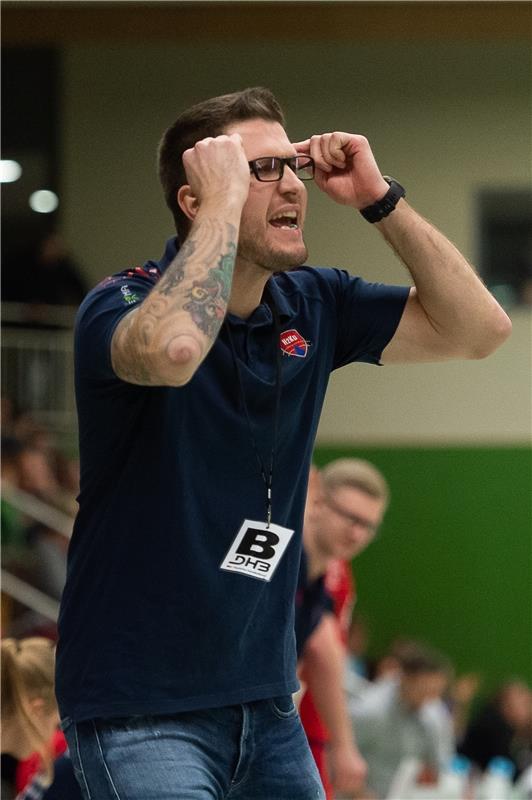 Fabian Gerstlauer (SG H2Ku Herrenberg #Trainer),  SG H2Ku Herrenberg vs. TSV 186...