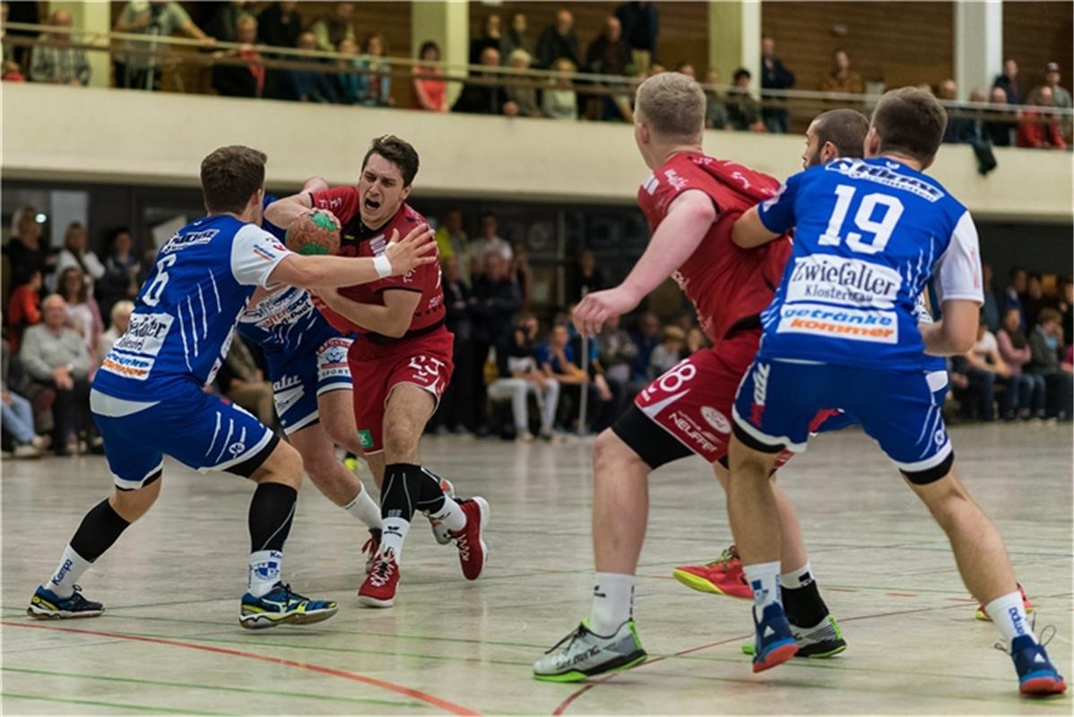 Fabian Mayer (TV Weilstetten #06), Dominic Rose (SG H2Ku Herrenberg #23), TV Wei...