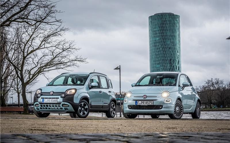 Fahren mit Mild-Hybrid-Technologie: Fiat Panda Hybrid sowie der Fiat 500 Hybrid