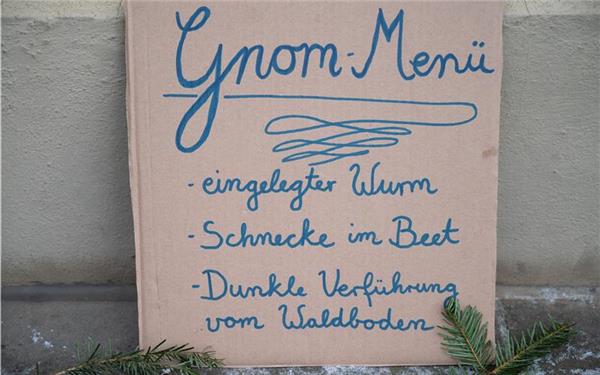 Fasnetsmenü mit drei ausgefallenen Gängen (gesehen in Herrenberg)GB-Foto: Schmidt