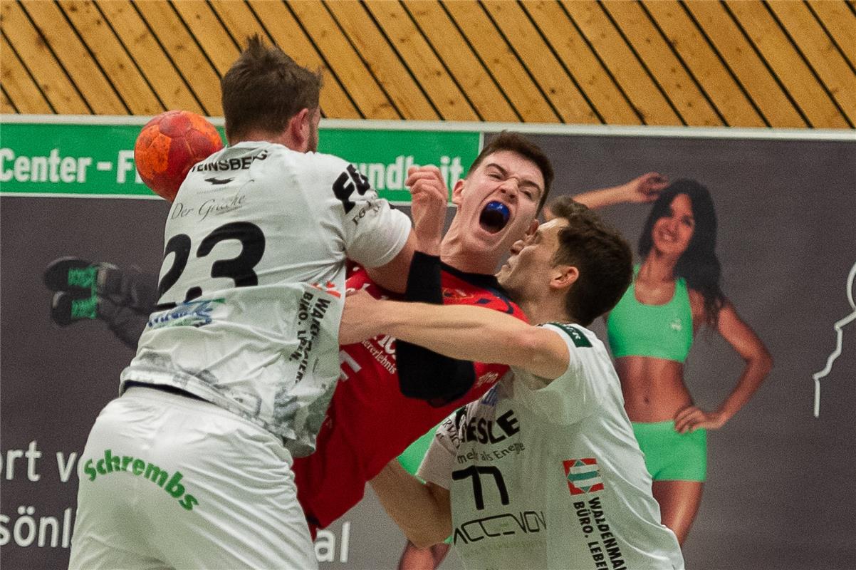 Felix Reichert (TSV 1866 Weinsberg #23), Janne Boehm (SG H2Ku Herrenberg #05), M...