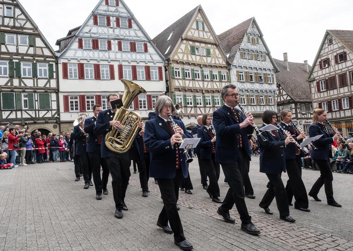 Festumzug Musiktage Stadtkapelle Herrenberg 5 / 2026 Foto: Schmidt